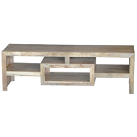 Yoga Large Plazma Unit - Mango Wood - L40 x W145 x H45 cm - Light Finish