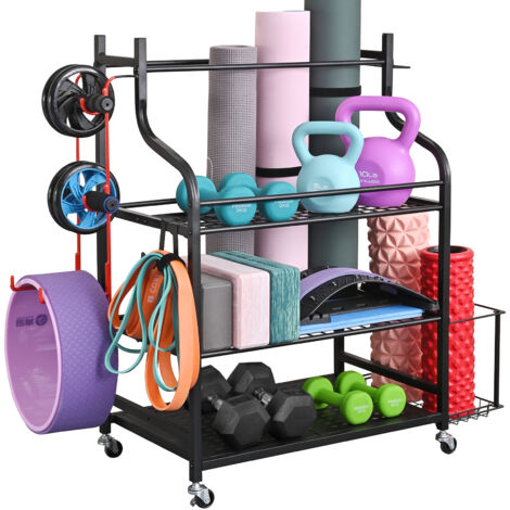 Yoga Matte Regal für Sportgeräte Zuhause und Fitnessstudio
