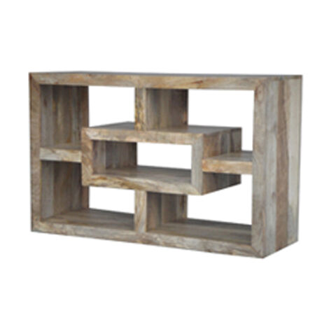Yoga Straight TV Unit - Mango Wood - L40 x W110 x H70 cm - Light Finish