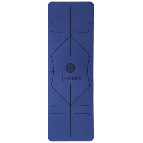 Yogamatte tpe dunkelblau rutschfest 10mm dick