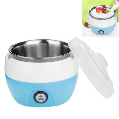 yogurtera eléctrica automática de 1 litro – recipiente interior de acero inoxidable – diseño para uso doméstico