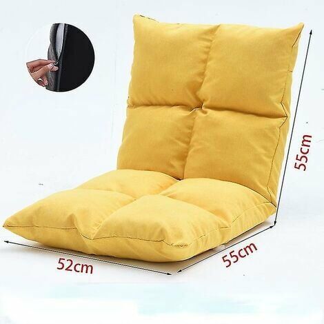 YOIURT Chaise de sol japonaise pliante réglable paresseux canapé chaise sol jeu canapé chaise rembourrée chaise longue douce chaise longue avec support arrière