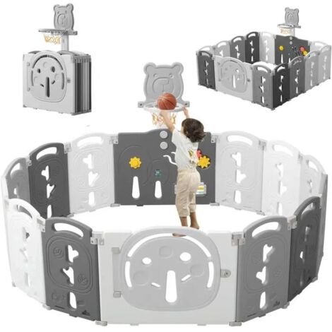 Parc bébé XL Centre d'Activité pour Enfants Intérieur et Extérieur avec  Base Antidérapante Grille de Protection Stable pour Enfants en destockage  et reconditionné chez DealBurn