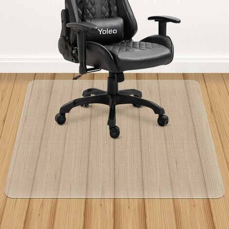 Yoleo Tapis protège-Sol pour Chaise de Bureau, Tapis Transparent pour Protection de sols durs,Haute résistance aux impacts, antidérapant