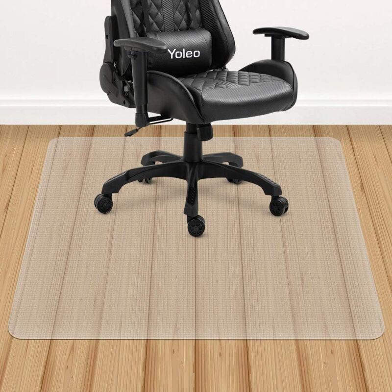Tapis protège-Sol pour Chaise de Bureau,Tapis Transparent pour Protection de sols durs,Haute résistance aux impacts,antidérapant 120cmx90cm