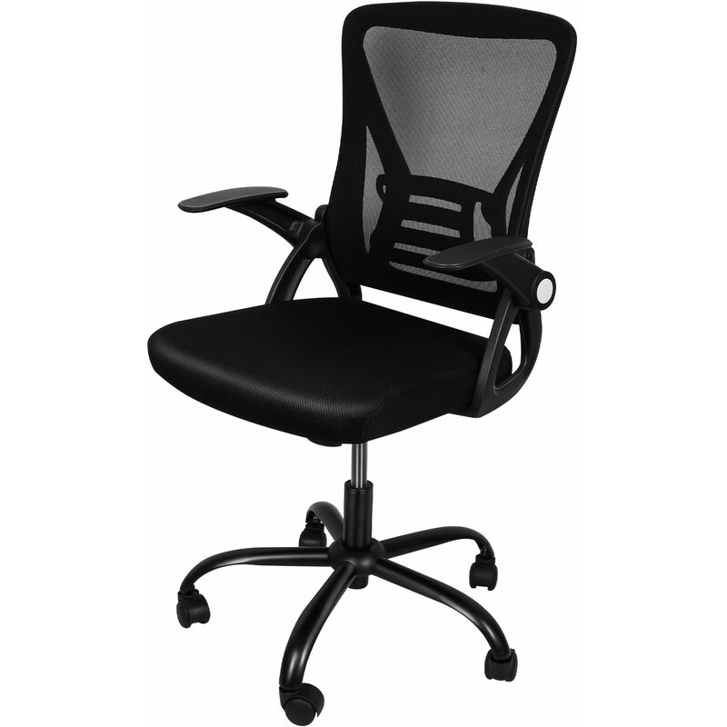Chaise de Bureau,Fauteuil de Bureau ergonomique avec support lombaire & accoudoirs , réglable en Hauteur,Fauteuil d'ordinateur pivotant à confortable