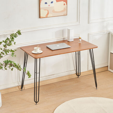 Table à Manger Rectangulaire - Scandinave - 110x60x75cm - Couleur Bois