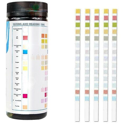 yoouyida Kit de test d'eau potable 14-en-1 Test de qualité de l'eau pour puits et eau du robinet 50/100 pièces -50 pièces