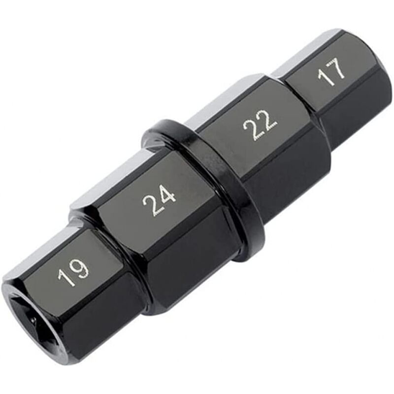 Yoouyida - Outils d'essieu Hexagonal de Moto,17mm 19mm 22mm 24mm Outil Axe pour Démontage ou Montage Roue Avant Moto,Douille Clé Spéciale pour Honda,