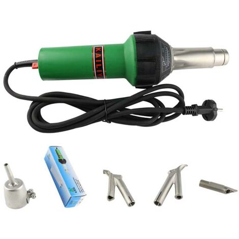 yoouyida Soudure Plastique Air Chaud 1600W 50-650 ℃ Pistolet à Air Chaud Vitesse Buse Air Chaud Soudure Souder Soudage Pistolet Plastique PVC Vinyle Outil de Soudage