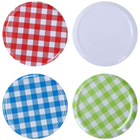 YORKING 100-Teilige 82-Mm-Twist-Cap-Schraubkappe Dient Zum Speichern des Glases Schrauben Sie Den Deckel Ab Abnehmbarer Deckel Mit Deckel Versiegelter Twist-Deckel Bunt