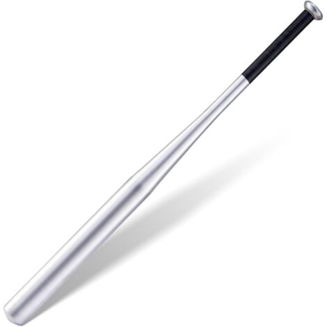 YORKING 32 Zoll Baseballschläger mit Rutschfester Griff Aluminium Baseball Schläger für Baseball Sport Schwarz (Aluminium, Silber)