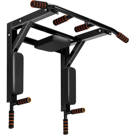 YORKING 4 in 1 Klimmzugstange zur Wandmontage Klimmzugstangen Heimturnhalle Pull Up Bar Multifunktionen Klimmzug Wandmontage Multigriff Edelstahl Trainings Halterung Belastbarkeit bis 200 kg