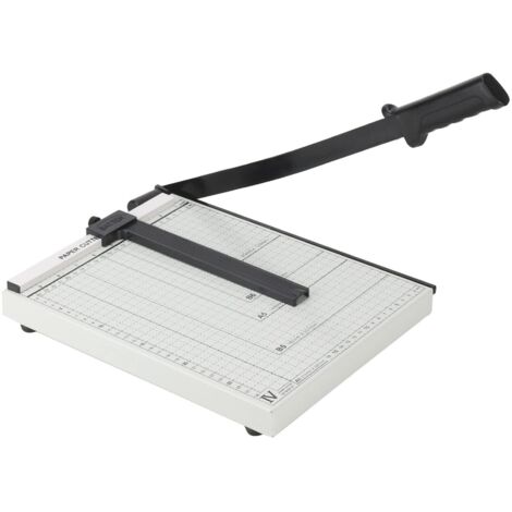 YORKING A4 Papierschneider Hebelschneider Cutter Guillotine Schneidemaschine Fotoschneide Stapelschneider Papierschneidegerät Schneidegerät für Hause und Büro Messfläche 24 x 28 cm