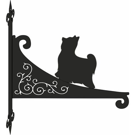 main image of "Yorkshire Terrier Decorative Scroll Hanging Bracket"
