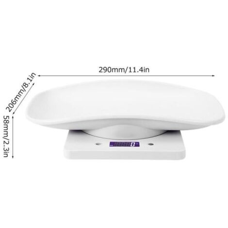 YOSOO 10kg / 1g petite échelle de poids numérique pour animaux de compagnie pour chats chiens outil de mesure balance de cu En Stock