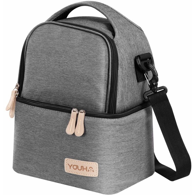 

YOUHA Bolsa de panales Mochila Bolsa de mama multifuncion de gran capacidad con tela aislante para botellas de leche Bolsa de panales para bebes