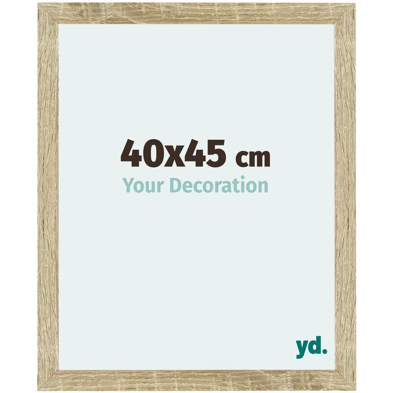 Your Decoration - 40x45 cm - Cadres Photo en MDF Avec Verre acrylique - Anti-Reflet - Excellente Qualité - Chêne Sonoma - Cadre Decoration Murale