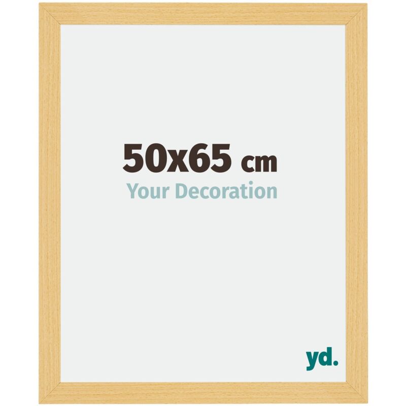 Yd. - Your Decoration - 50x65 cm - Cadres Photo en mdf Avec Verre acrylique - Anti-Reflet - Excellente Qualité - Hêtre Décor - Cadre Decoration