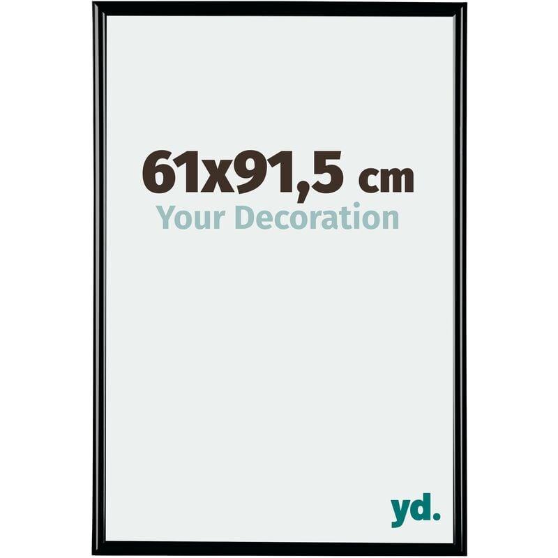 Your Decoration - 61x91.5 cm - Cadres Photos en Plastique Avec Verre acrylique - Anti-Reflet - Excellente Qualité - Noir Brillant - Cadre Decoration