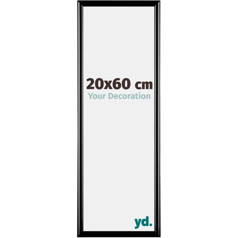 Yd. - Cadre photo 20x60 - Noir Brillant - Plastique - Bordeaux