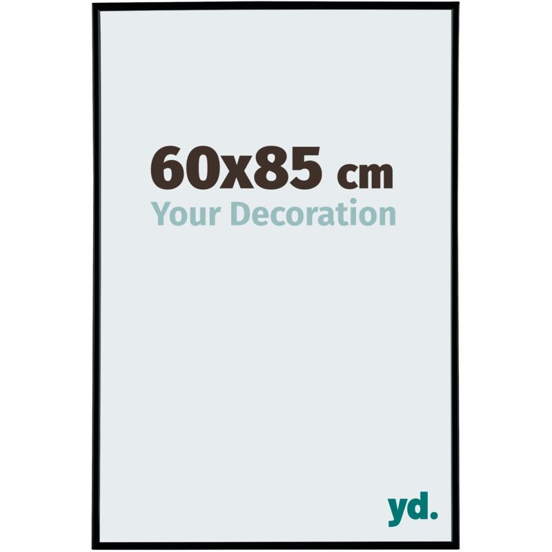 Your Decoration - 60x85 cm - Cadre Photo en Plastique Avec Verre acrylique - Anti-Reflet - Excellente Qualité - Noir Mat - Cadre Decoration Murale