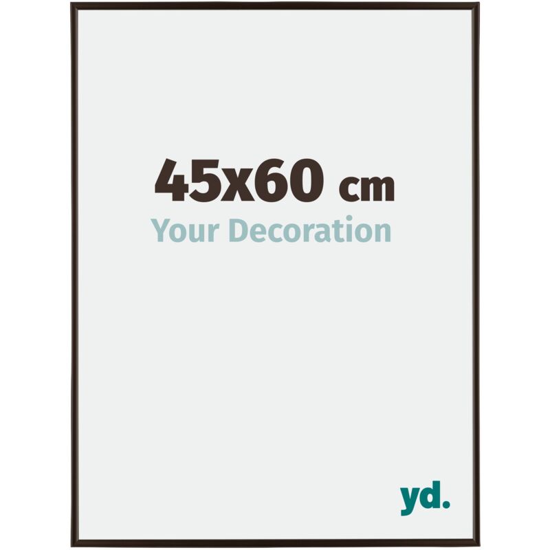 Your Decoration - 45x60 cm - Cadre Photo en Plastique Avec Verre acrylique - Anti-Reflet - Excellente Qualité - Anthracite - Cadre Decoration Murale