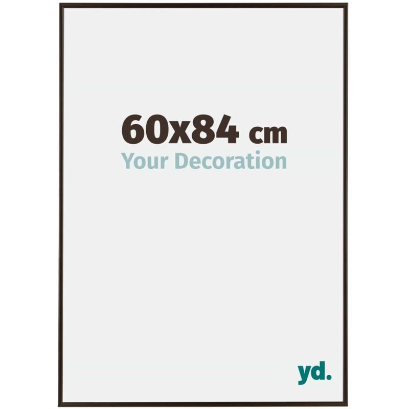 Your Decoration - 60x84 cm - Cadre Photo en Plastique Avec Verre acrylique - Anti-Reflet - Excellente Qualité - Anthracite - Cadre Decoration Murale
