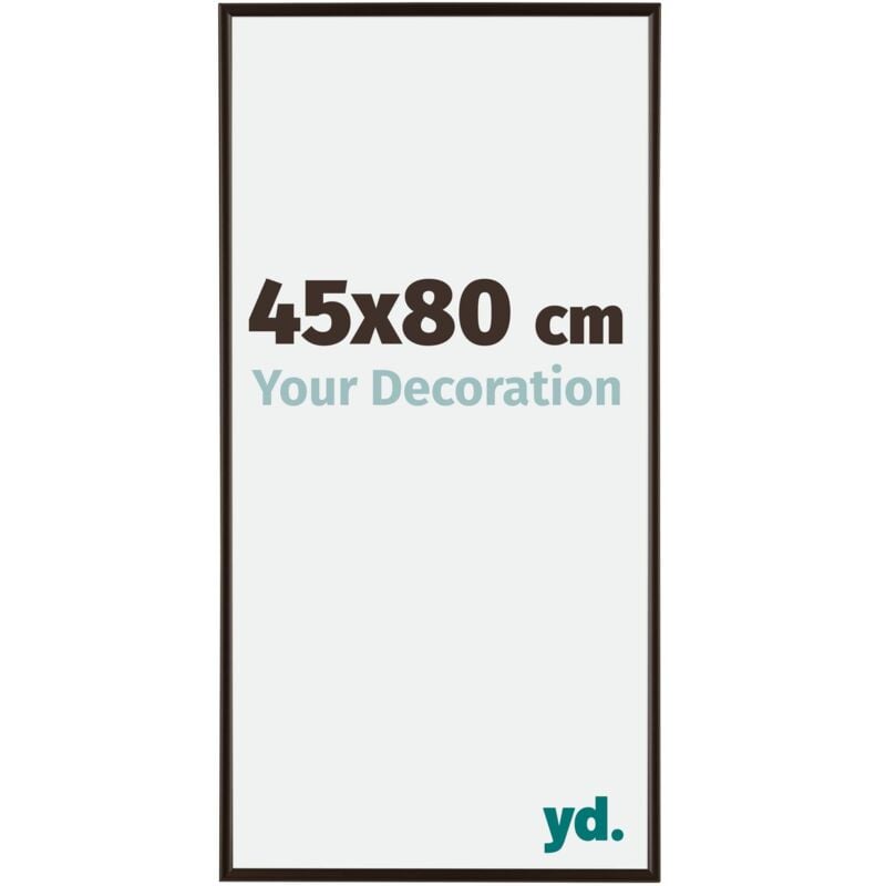 Yd. - Your Decoration - 45x80 cm - Cadre Photo en Plastique Avec Verre acrylique - Anti-Reflet - Excellente Qualité - Anthracite - Cadre Decoration
