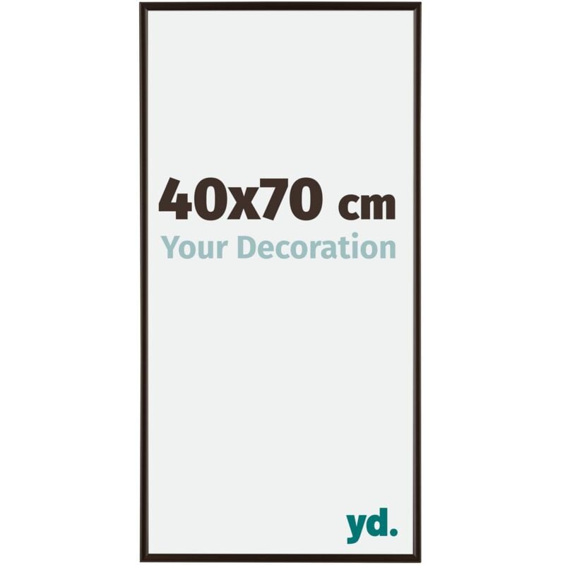 Yd. - Your Decoration - 40x70 cm - Cadre Photo en Plastique Avec Verre acrylique - Anti-Reflet - Excellente Qualité - Anthracite - Cadre Decoration