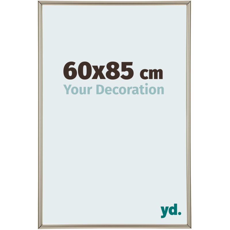 Yd. - Your Decoration - 60x85 cm - Cadres Photos en Plastique Avec Verre Plexiglas - Excellente Qualité -Champagne - Cadre Decoration Murale - Annecy.