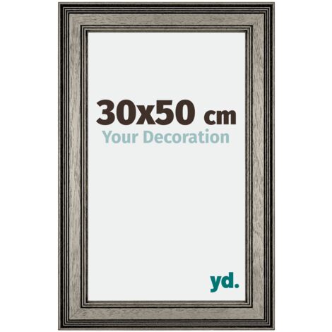 yd. Your Decoration - 30x50 cm - Cadres Photos en Aluminium Avec Verre  acrylique - Anti-Reflet - Excellente Qualité - Noir Mat - Cadre Decoration