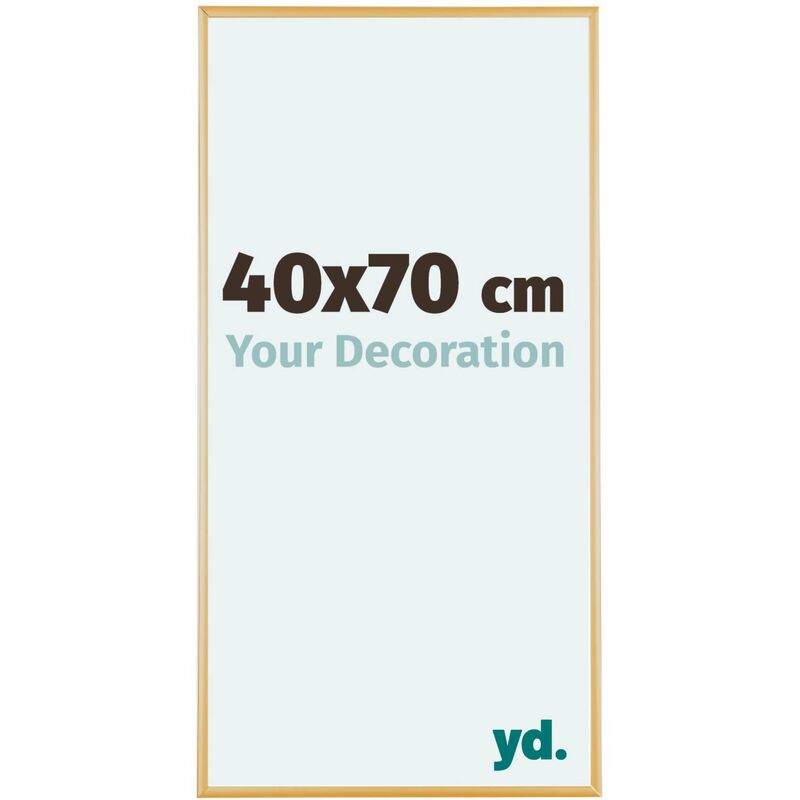 Your Decoration - 40x70 cm - Cadres Photos en Aluminium Avec Verre acrylique - Anti-Reflet - Excellente Qualité - Or Vintage - Cadre Decoration