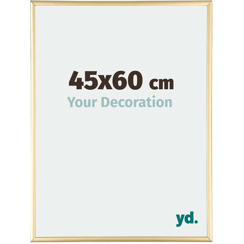Your Decoration - 45x60 cm - Cadres Photos en Aluminium Avec Verre acrylique - Anti-Reflet - Excellente Qualité - Or Brillant - Cadre Decoration