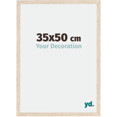 Your Decoration - 35x50 cm - Cadres Photo en MDF Avec Verre acrylique - Anti-Reflet - Excellente Qualité - Chêne - Cadre Decoration Murale - Catania.