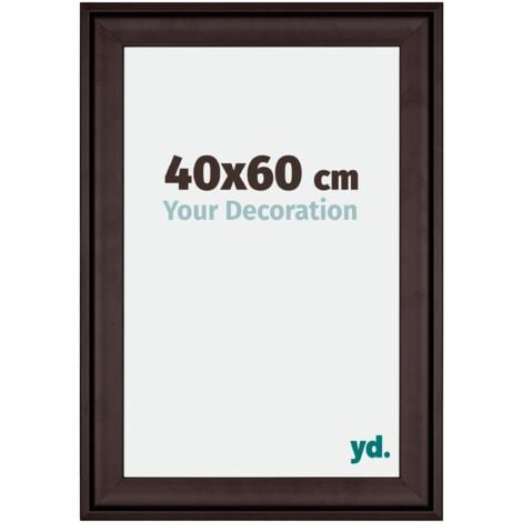 Your Decoration - 40x60 cm - Cadres en Bois avec Verre acrylique - Anti-Reflet - Excellente Qualité - Brun - Cadre Decoration Murale - Birmingham.