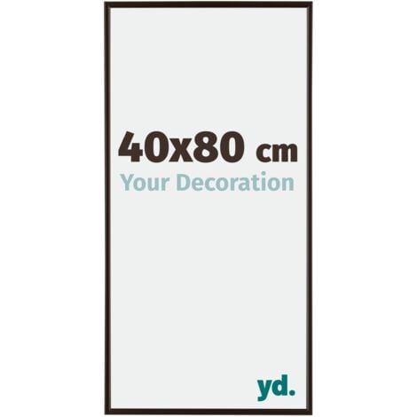 Your Decoration - 40x80 cm - Cadre Photo en Plastique Avec Verre acrylique - Anti-Reflet - Excellente Qualité - Anthracite - Cadre Decoration Murale - Evry.