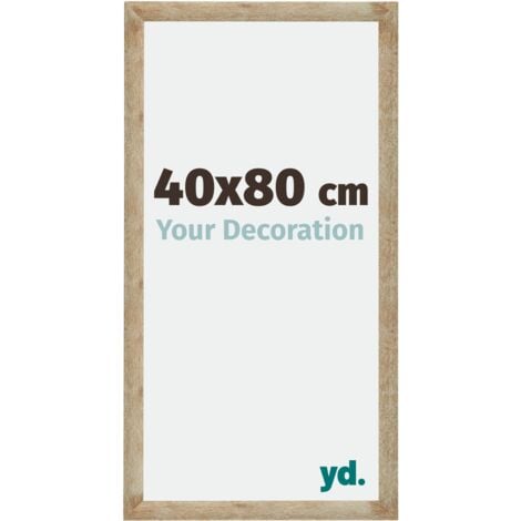 Your Decoration - 40x80 cm - Cadres Photo en MDF Avec Verre acrylique - Anti-Reflet - Excellente Qualité - Or - Cadre Decoration Murale - Catania.