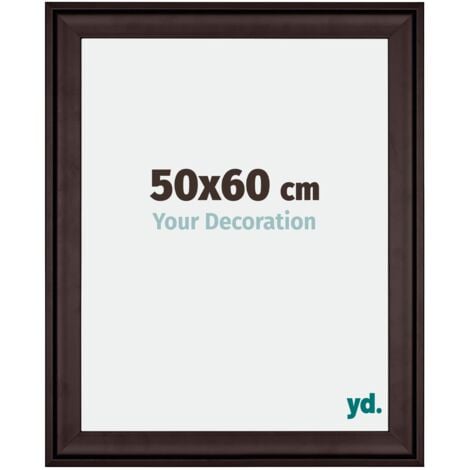 Your Decoration - 50x60 cm - Cadres en Bois avec Verre acrylique - Anti-Reflet - Excellente Qualité - Brun - Cadre Decoration Murale - Birmingham.