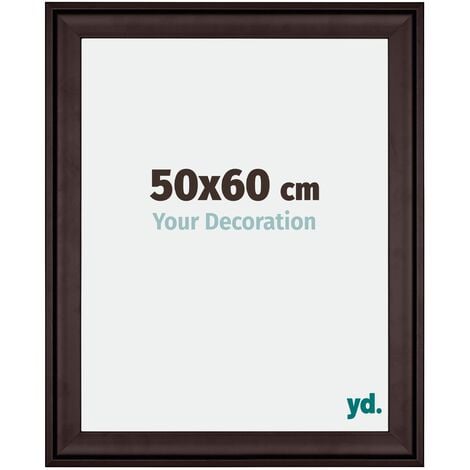 Your Decoration - 60x84 cm - Cadres en Bois avec Verre acrylique - Anti-Reflet - Excellente Qualité - Brun - Cadre Decoration Murale - Birmingham. - Brun