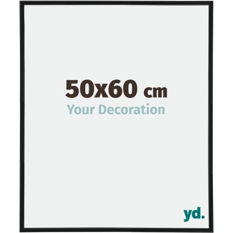 Your Decoration - 50x65 cm - Cadres Photos en Plastique Avec Verre Plexiglas - Excellente Qualité -Noir Mat - Cadre Decoration Murale - Annecy. - Noir Mat