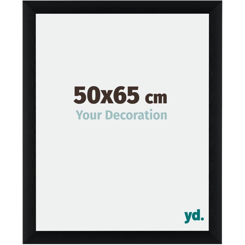 Yd. - Your Decoration - 50x65 cm - Cadres Photos en Aluminium Avec acrylique - Anti-Reflet - Excellente Qualité - Noir Brossé - Cadre Decoration