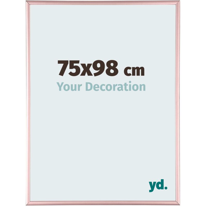 Your Decoration - 75x98 cm - Cadres Photos en Aluminium Avec Verre acrylique - Anti-Reflet - Excellente Qualité - Cuivre - Cadre Decoration Murale