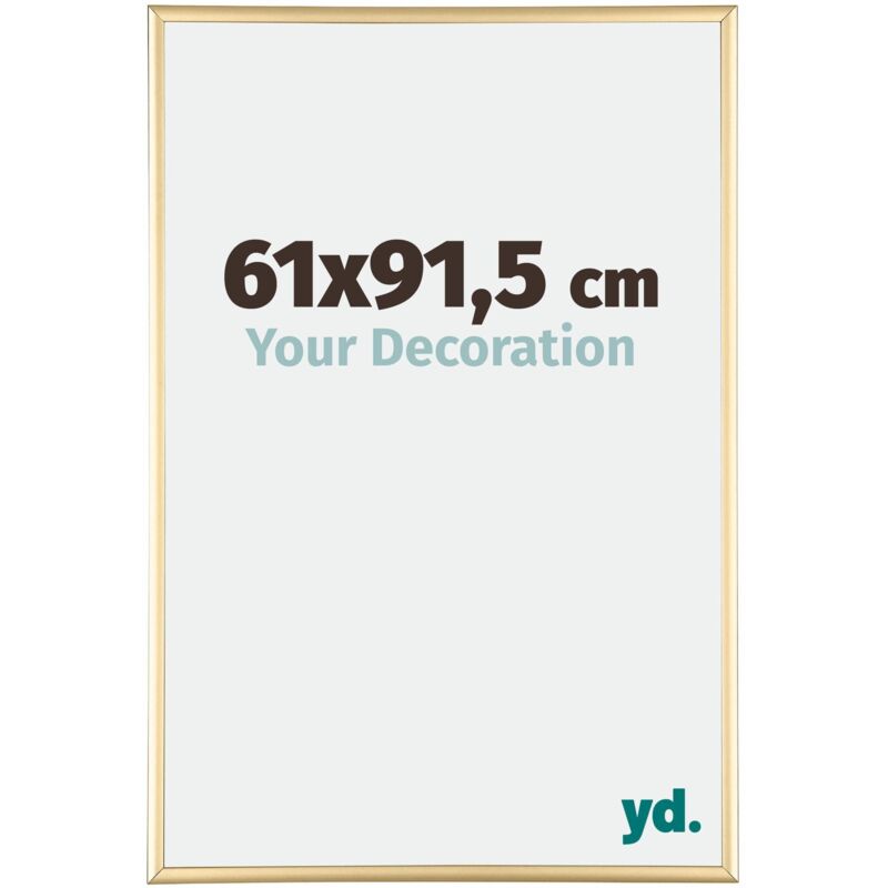 Your Decoration - 61x91.5 cm - Cadres Photos en Aluminium Avec Verre acrylique - Anti-Reflet - Excellente Qualité - Or - Cadre Decoration Murale