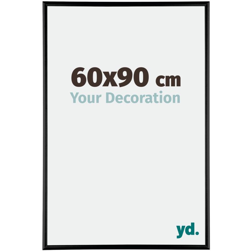 Your Decoration - 60x90 cm - Cadres Photos en Aluminium Avec Verre acrylique - Anti-Reflet - Excellente Qualité - Noir Brillant - Cadre Decoration
