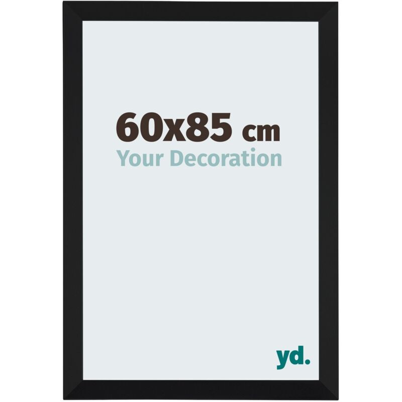 Your Decoration - 60x85 cm - Cadres Photo en mdf Avec Verre acrylique - Anti-Reflet - Excellente Qualité - Noir Mat - Cadre Decoration Murale
