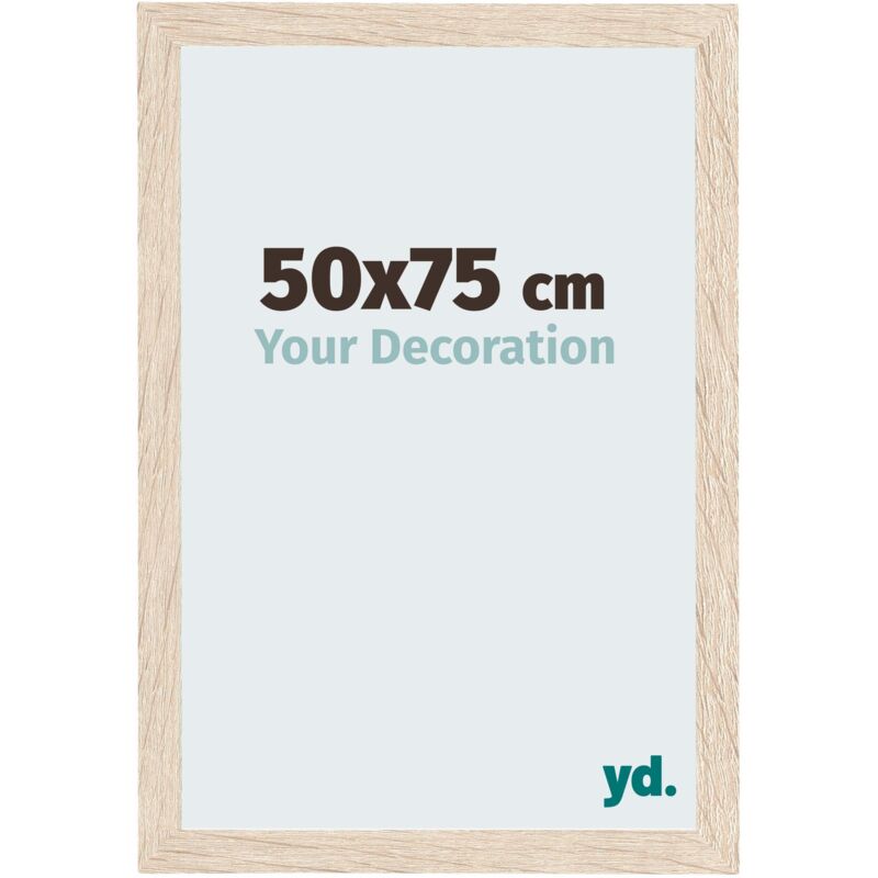 Your Decoration - 50x75 cm - Cadres Photo en MDF Avec Verre acrylique - Anti-Reflet - Excellente Qualité - Chêne - Cadre Decoration Murale - Catania.