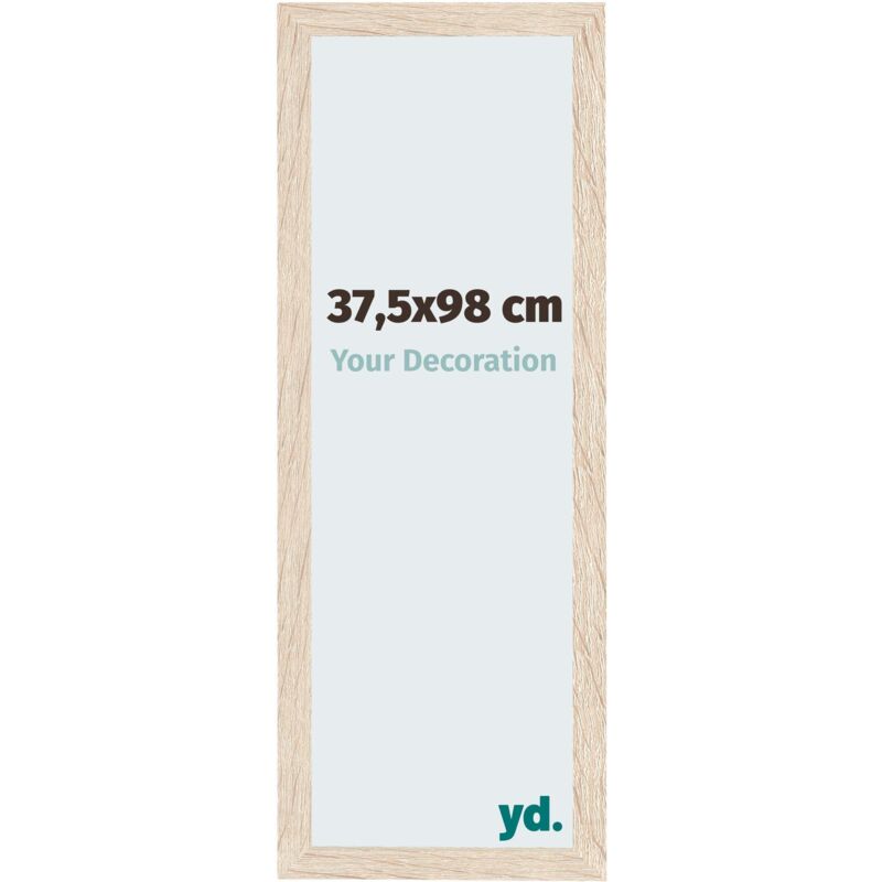 Your Decoration - 37.5x98 cm - Cadres Photo en MDF Avec Verre acrylique - Anti-Reflet - Excellente Qualité - Chêne - Cadre Decoration Murale