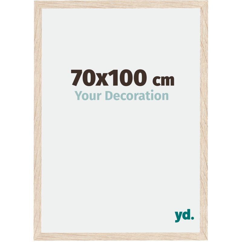 Your Decoration - 70x100 cm - Cadres Photo en mdf Avec Verre acrylique - Anti-Reflet - Excellente Qualité - Chêne - Cadre Decoration Murale - Catania.