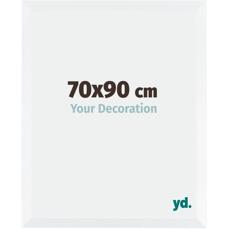 Your Decoration - 70x90 cm - Cadres Photo en mdf Avec Verre acrylique - Anti-Reflet - Excellente Qualité - Blanc Mat - Cadre Decoration Murale